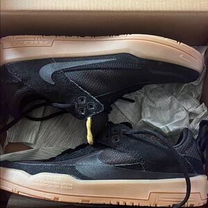 Nike Black and Tan Athletic Shoes
